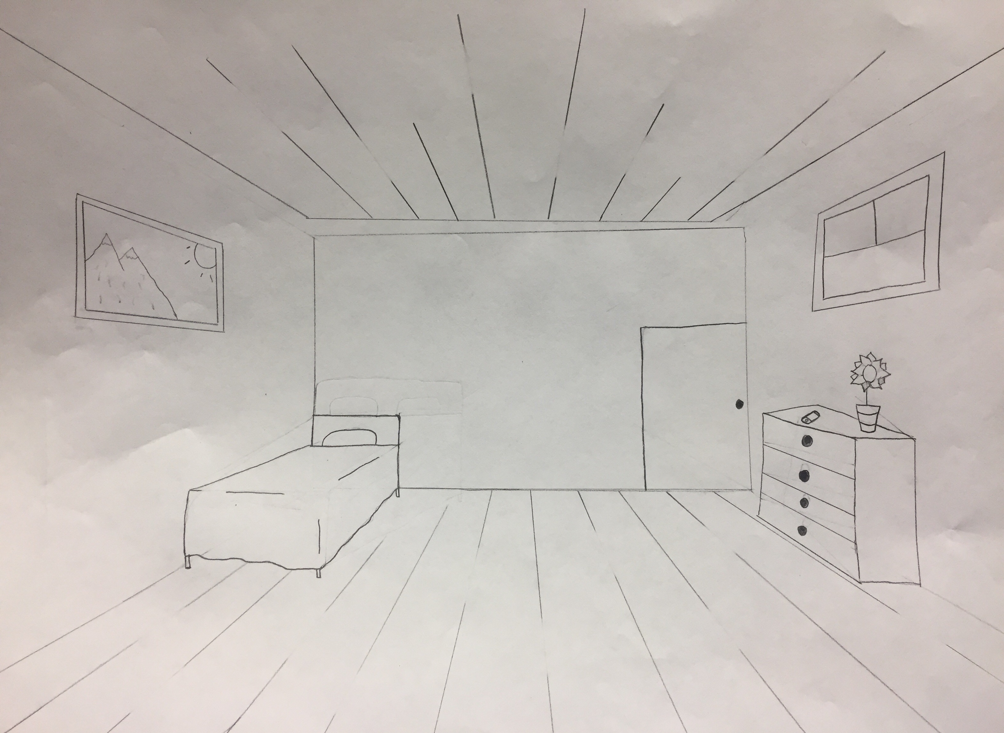 One Point Perspective Drawing Science Leadership Academy Beeber