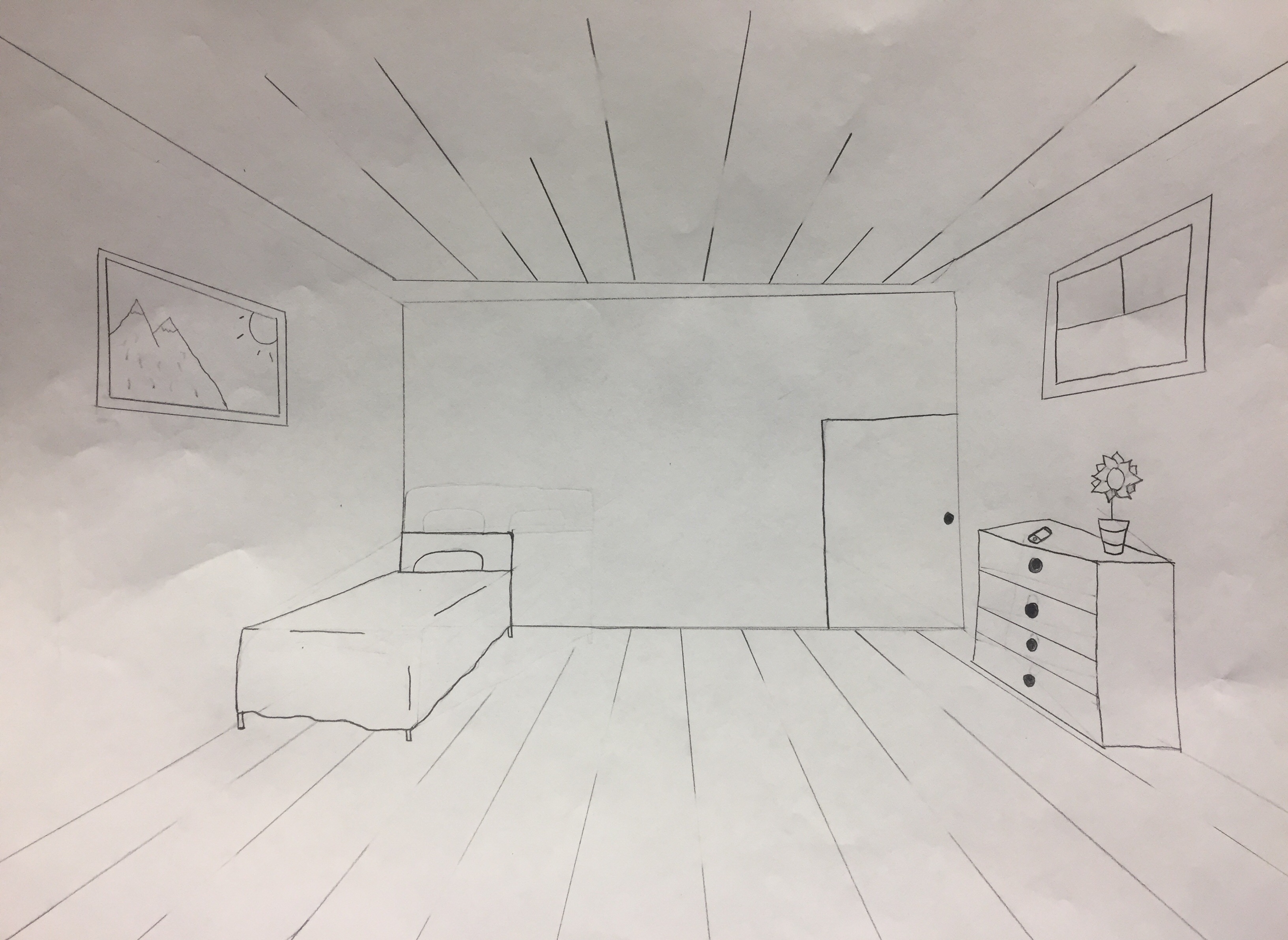 One Point Perspective Drawing Science Leadership Academy