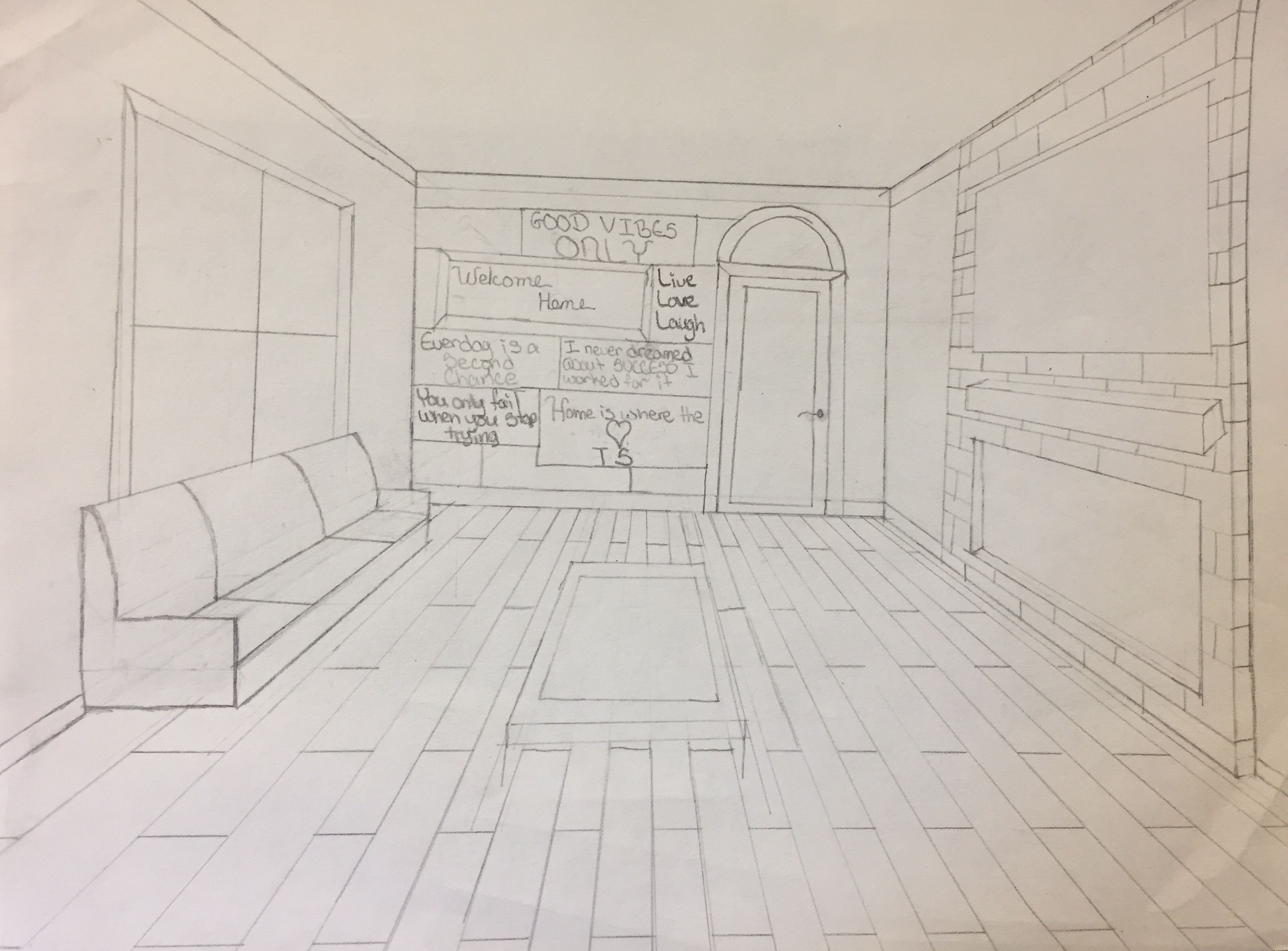 How To Draw A Couch In One Point Perspective - Calendarinternal21