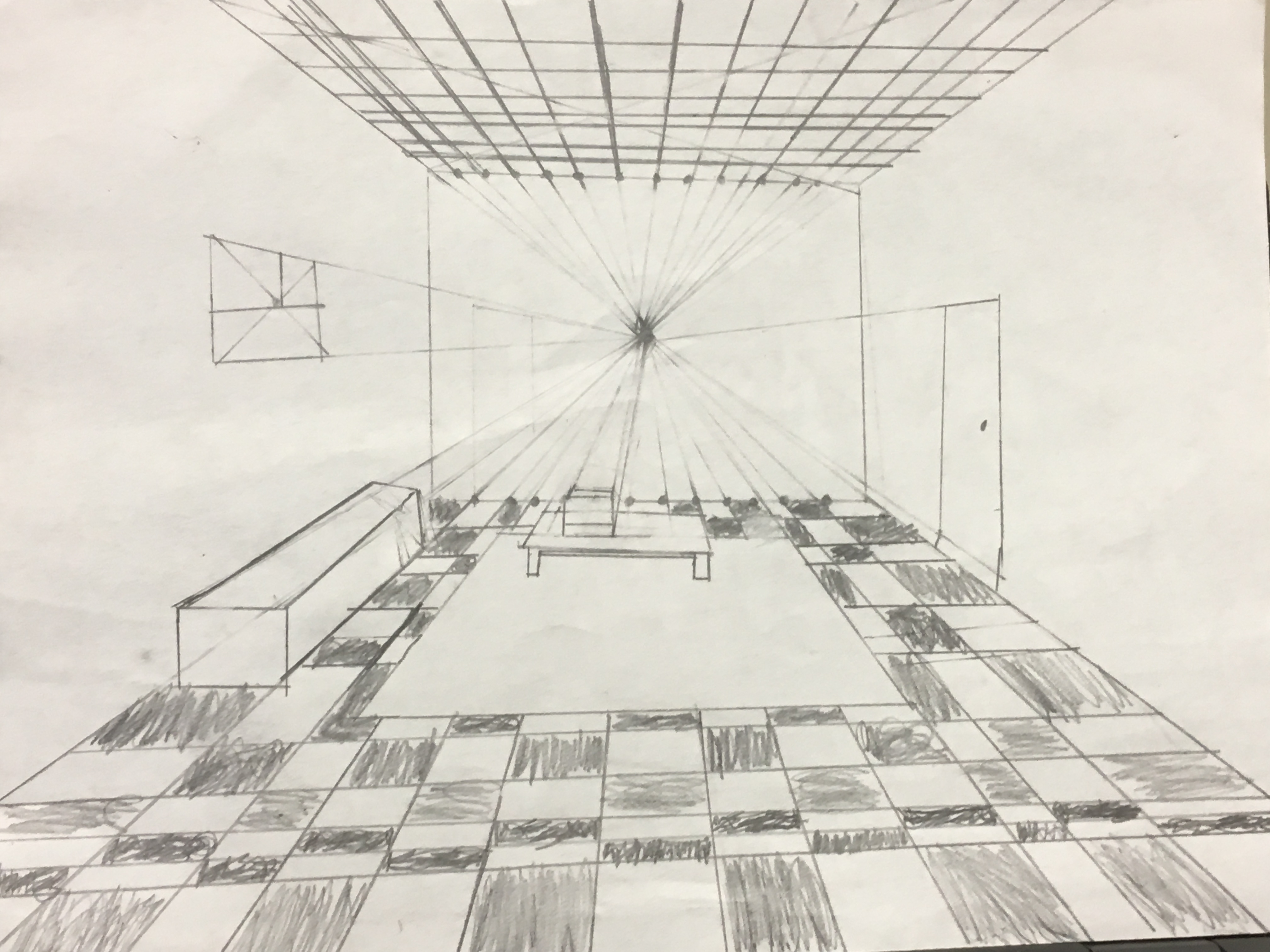 One Point Perspective Drawing Science Leadership Academy Beeber