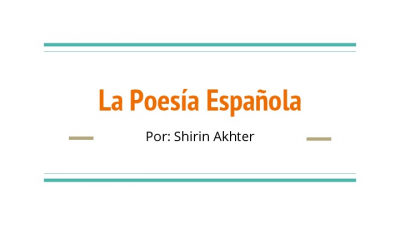 La Poesía Española (2)